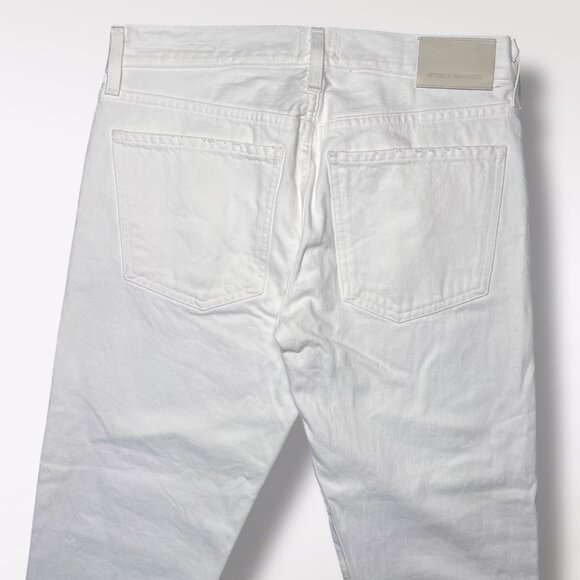 Citizens Of Humanity Emerson Boyfriend Jeans White Denim Size 25 - Picture 9 of 10